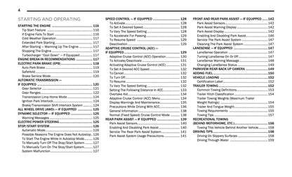 2020 Fiat 500X Owner's Manual | English US