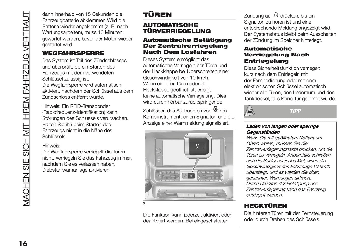 2025 Fiat Doblò Owner's Manual | German