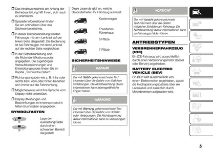 2025 Fiat Doblò Owner's Manual | German
