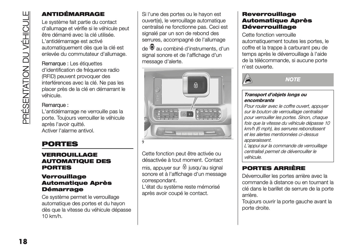 2025 Fiat Doblò Owner's Manual | French