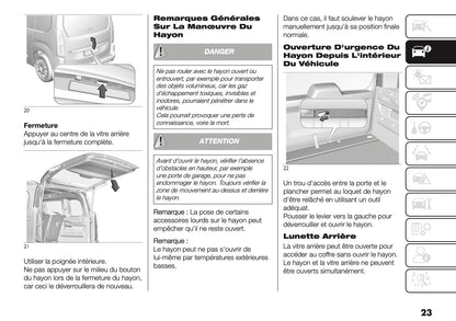 2025 Fiat Doblò Owner's Manual | French
