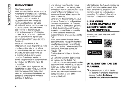 2026 Fiat Doblò Manuel du propriétaire | Français