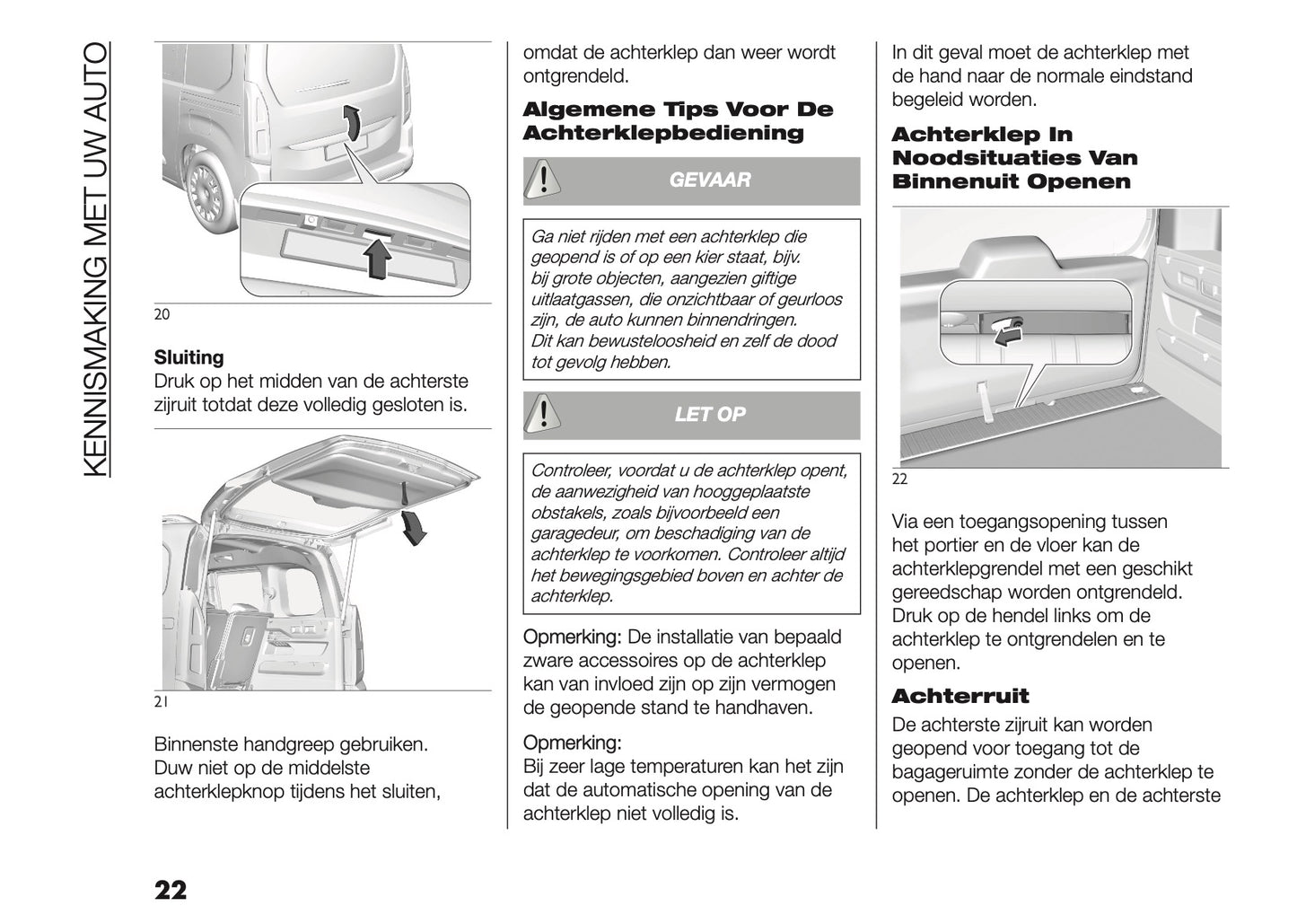 2026 Fiat Doblò Owner's Manual | Dutch