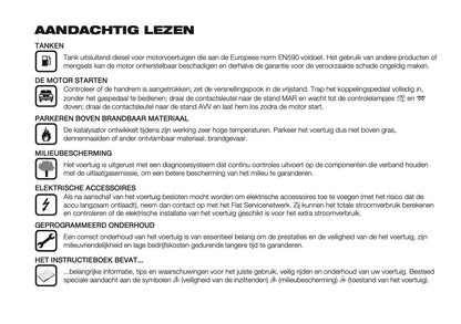 2019-2020 Fiat Ducato Camper Owner's Manual | Dutch