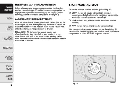 2010-2011 Fiat Ducato Owner's Manual | Dutch
