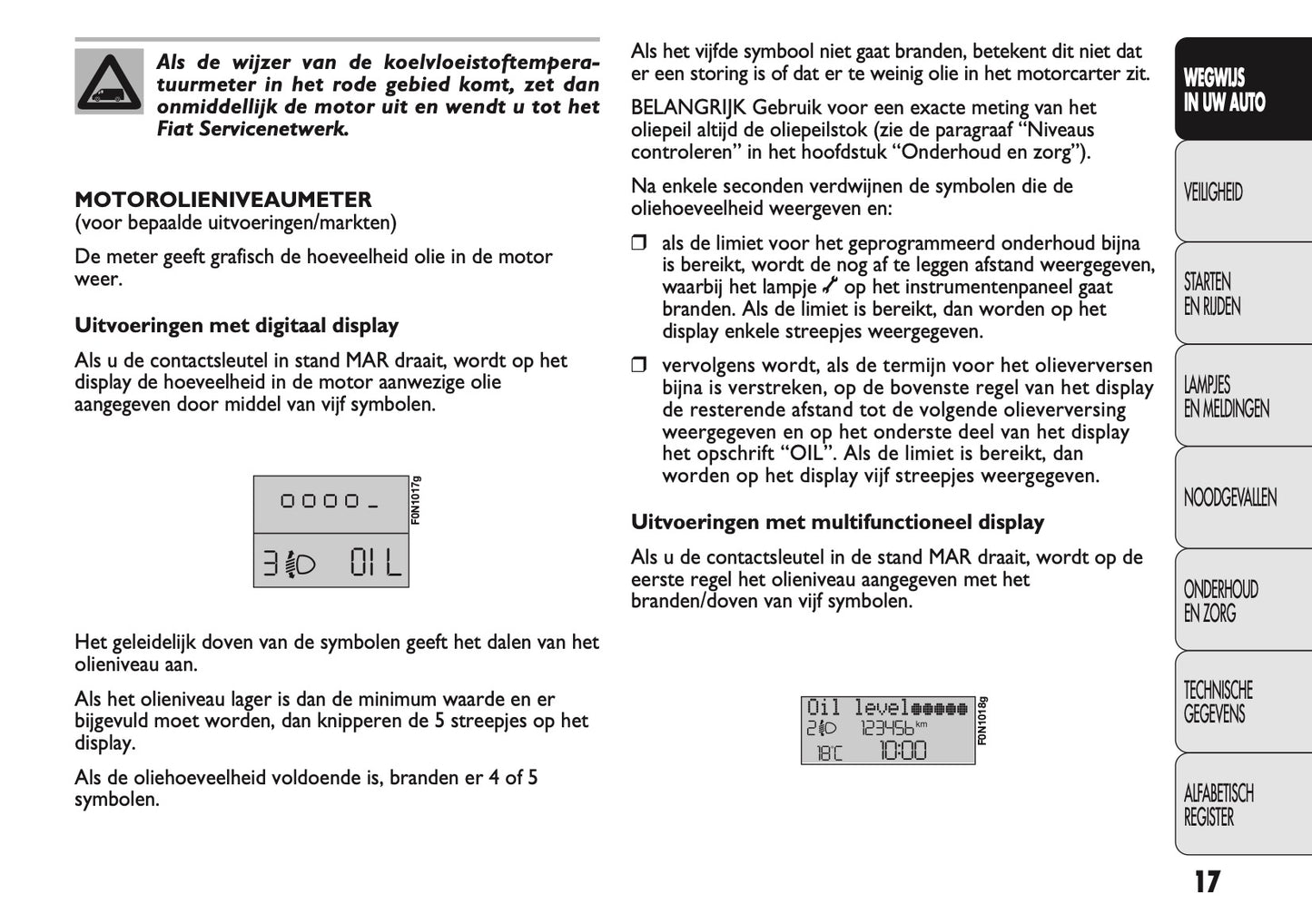 2010-2011 Fiat Ducato Owner's Manual | Dutch
