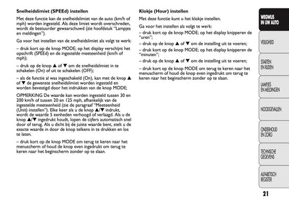 2010-2011 Fiat Ducato Owner's Manual | Dutch