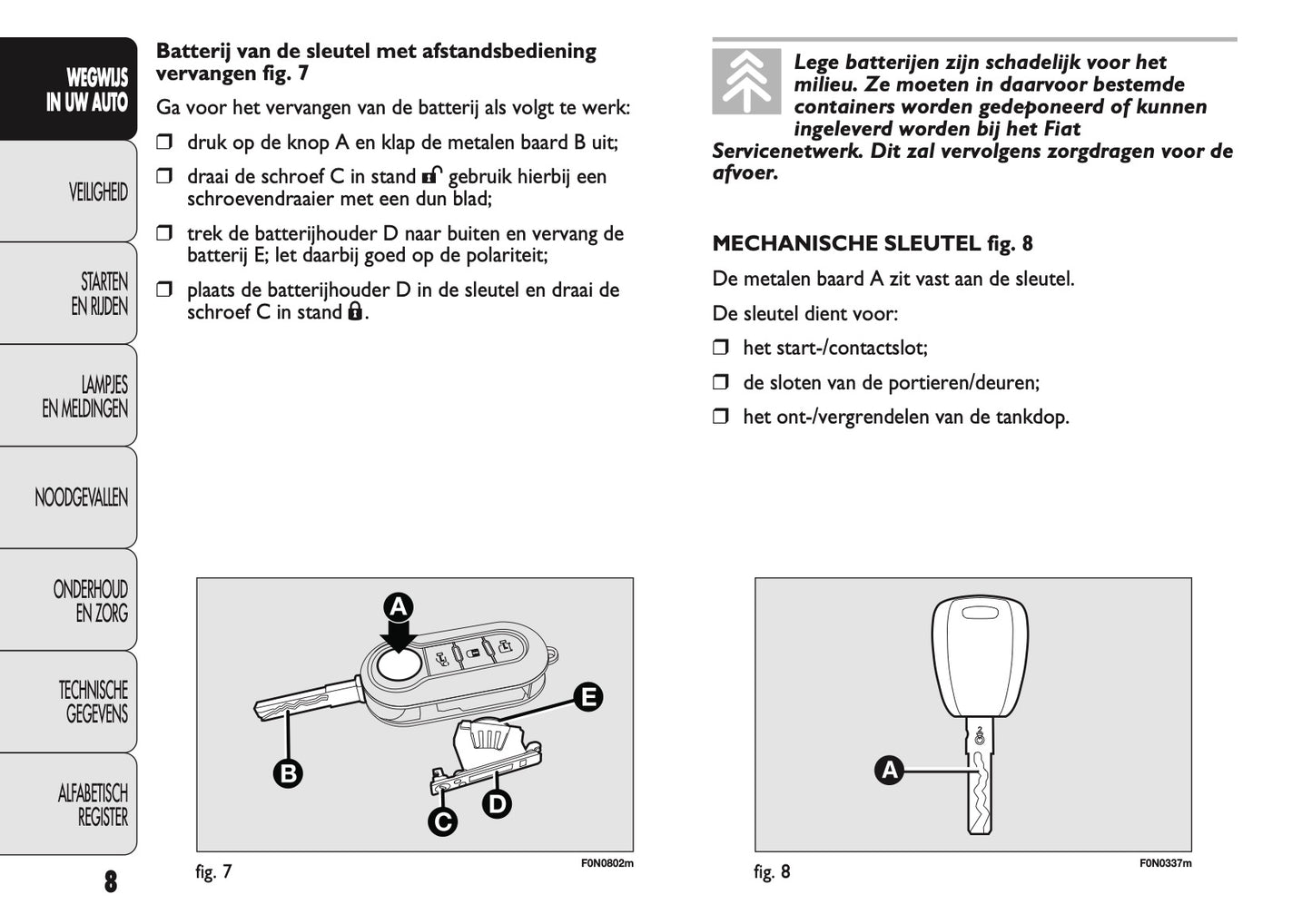 2010-2011 Fiat Ducato Owner's Manual | Dutch