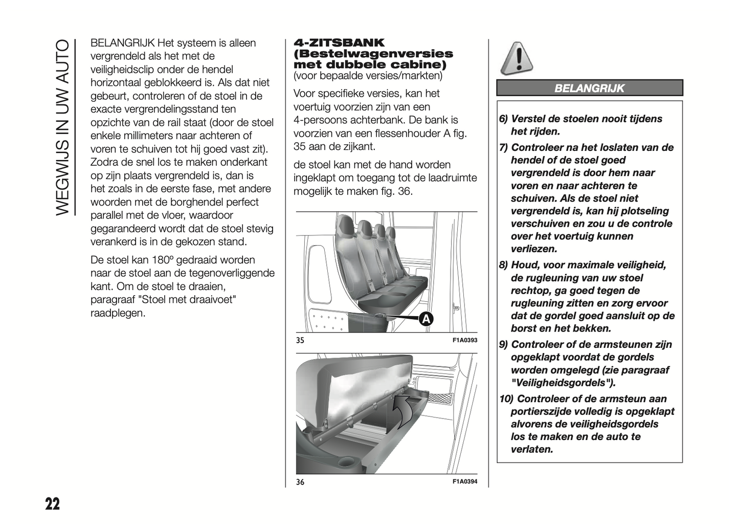 2015-2016 Fiat Ducato Owner's Manual | Dutch