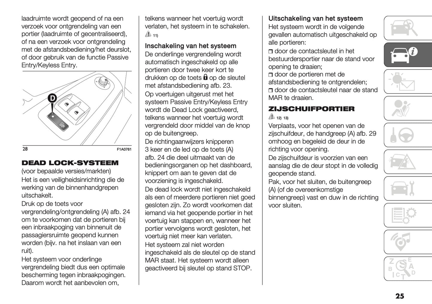 2021-2025 Fiat Ducato Camper Owner's Manual | Dutch