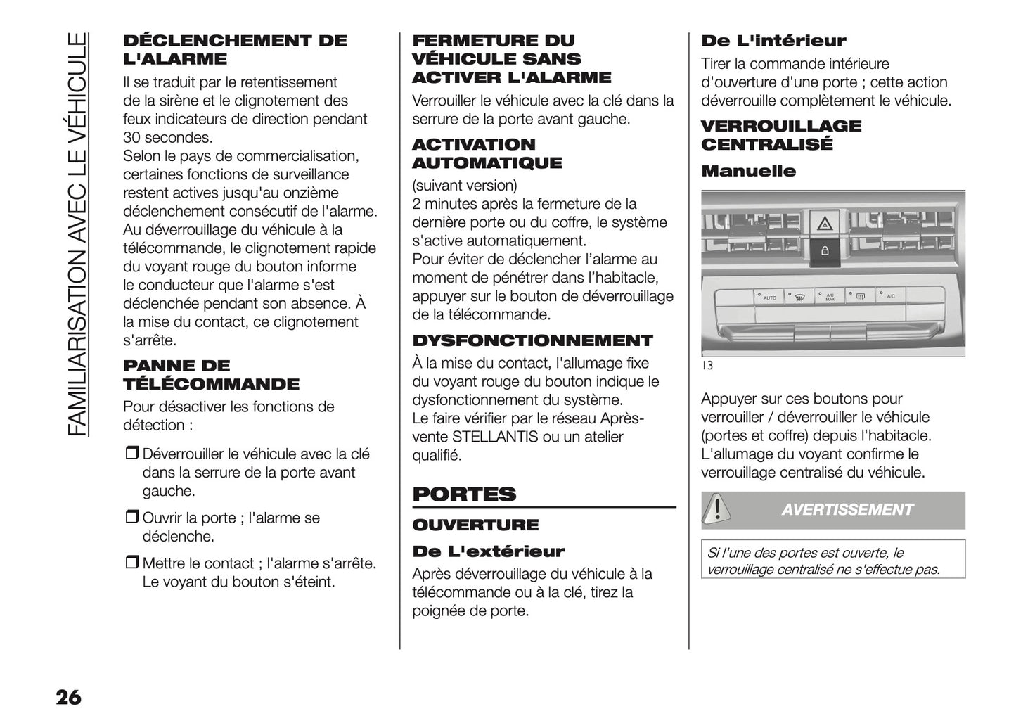 2025-2026 Fiat Grande Panda Manuel du propriétaire | Français