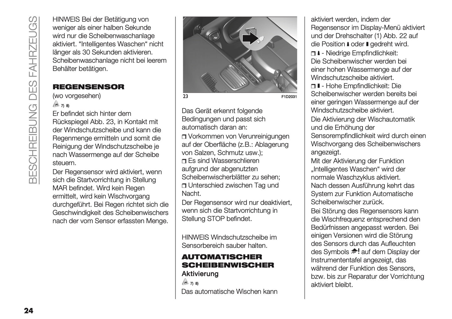 2024-2025 Fiat Panda/Panda Cross Owner's Manual | German