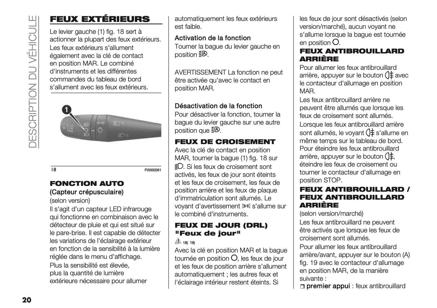 2026 Fiat Panda/Pandina Owner's Manual | French