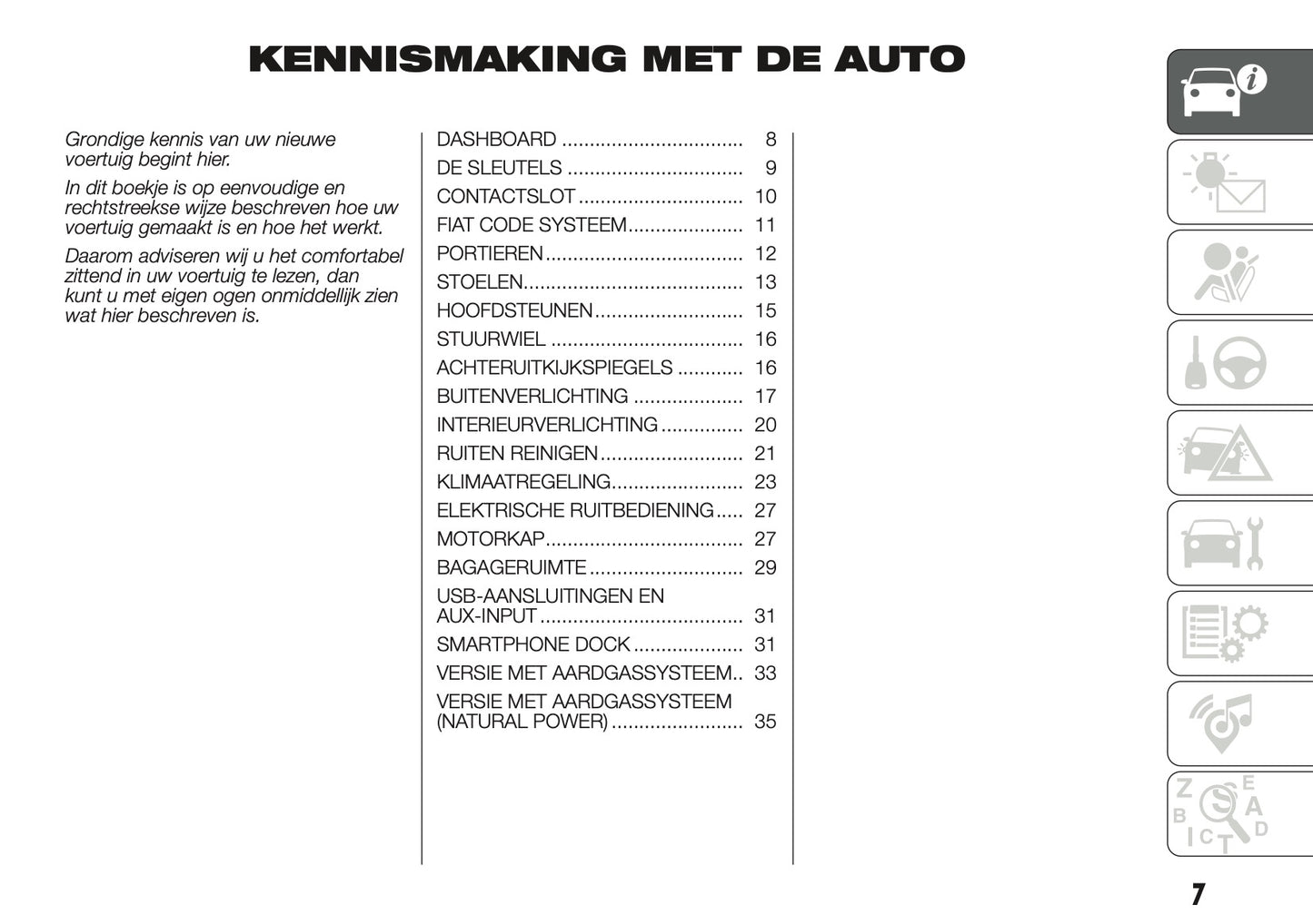 2017 Fiat Panda Owner's Manual | Dutch