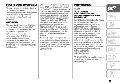 2018-2019 Fiat Panda Owner's Manual | Dutch