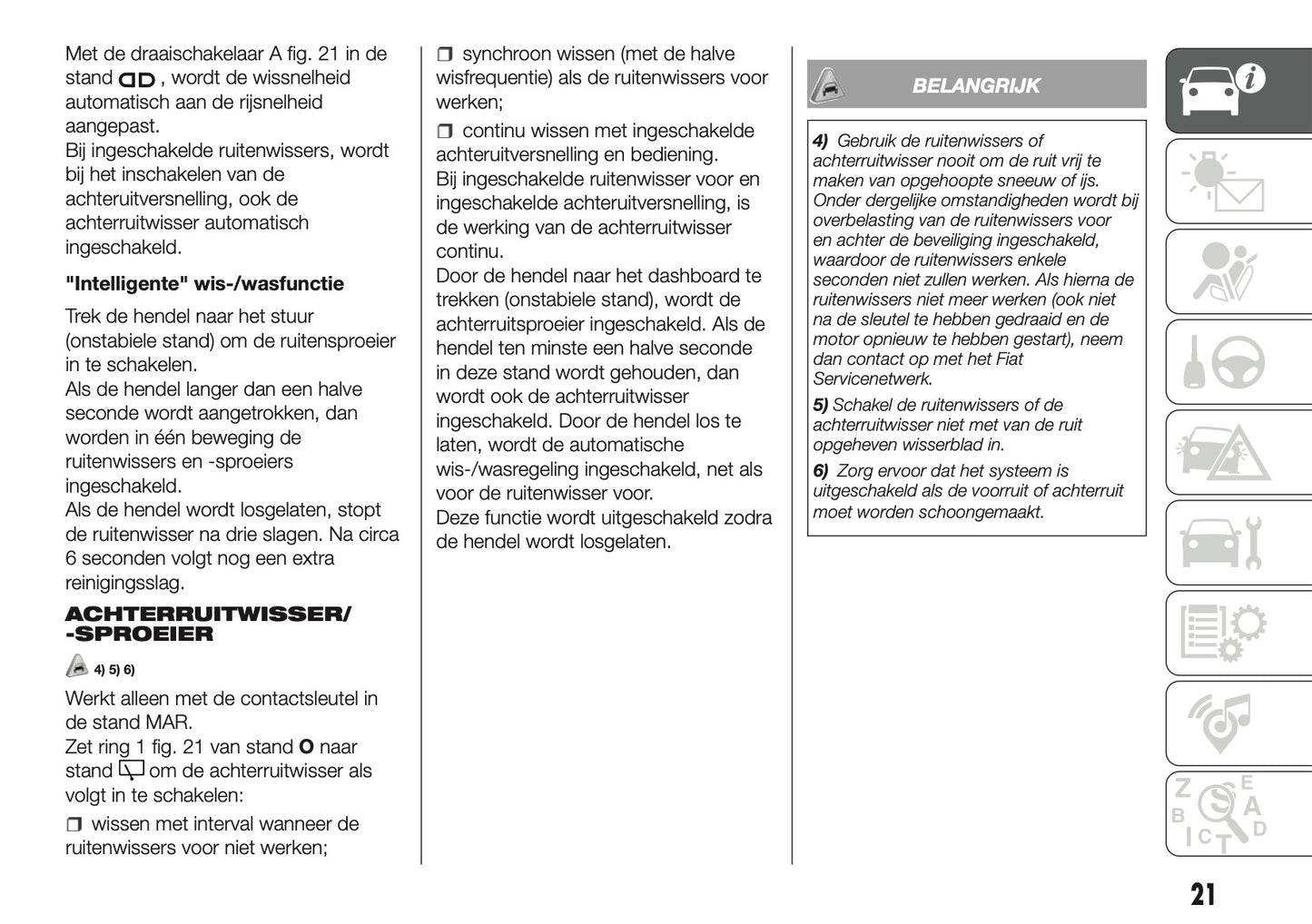 2018-2019 Fiat Panda Owner's Manual | Dutch