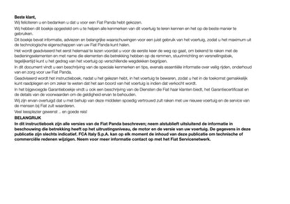 2018-2019 Fiat Panda Owner's Manual | Dutch