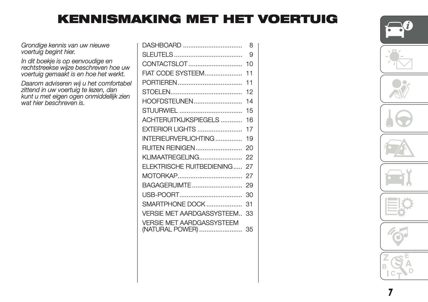 2018-2019 Fiat Panda Owner's Manual | Dutch