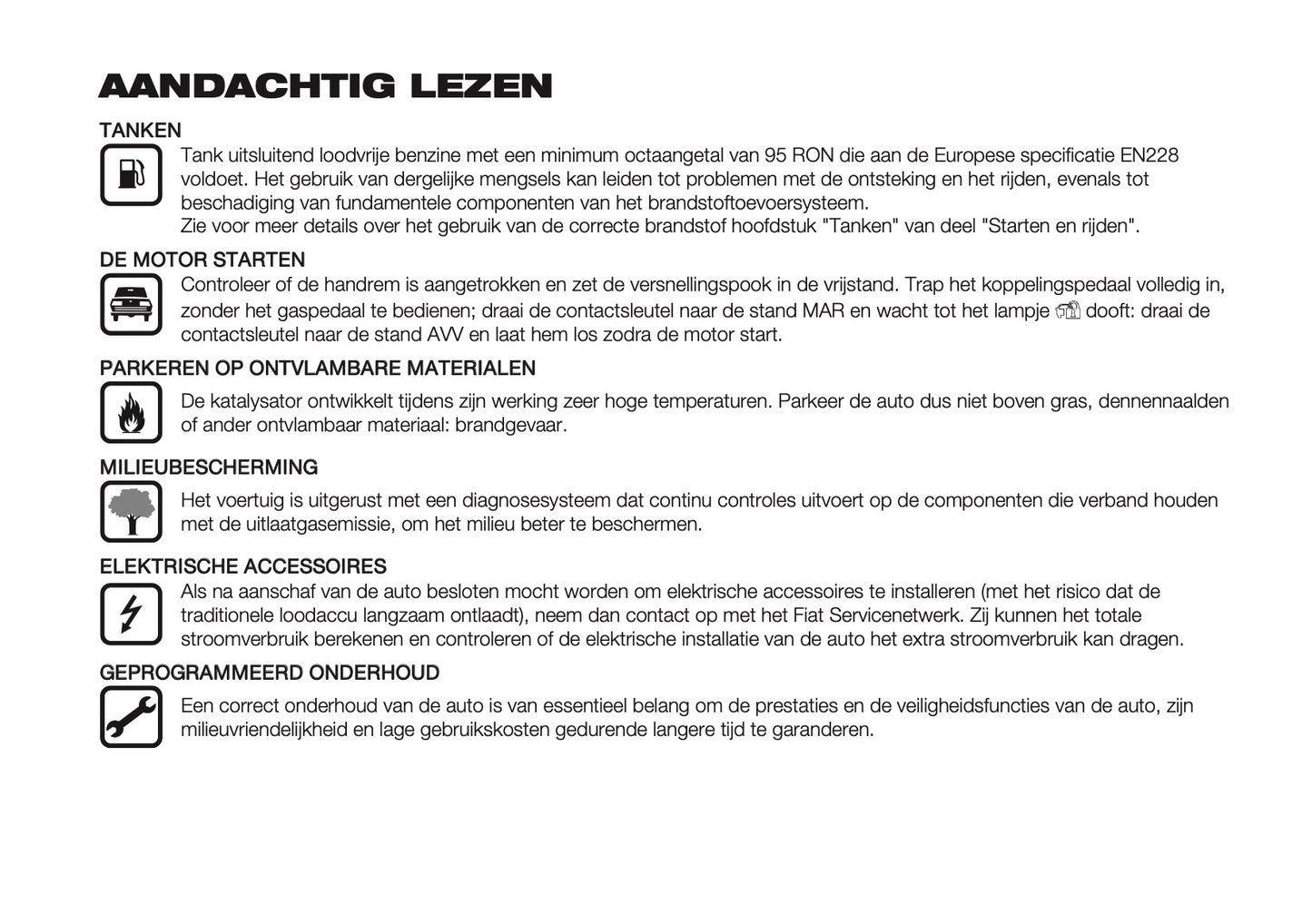 2026 Fiat Panda/Pandina Owner's Manual | Dutch