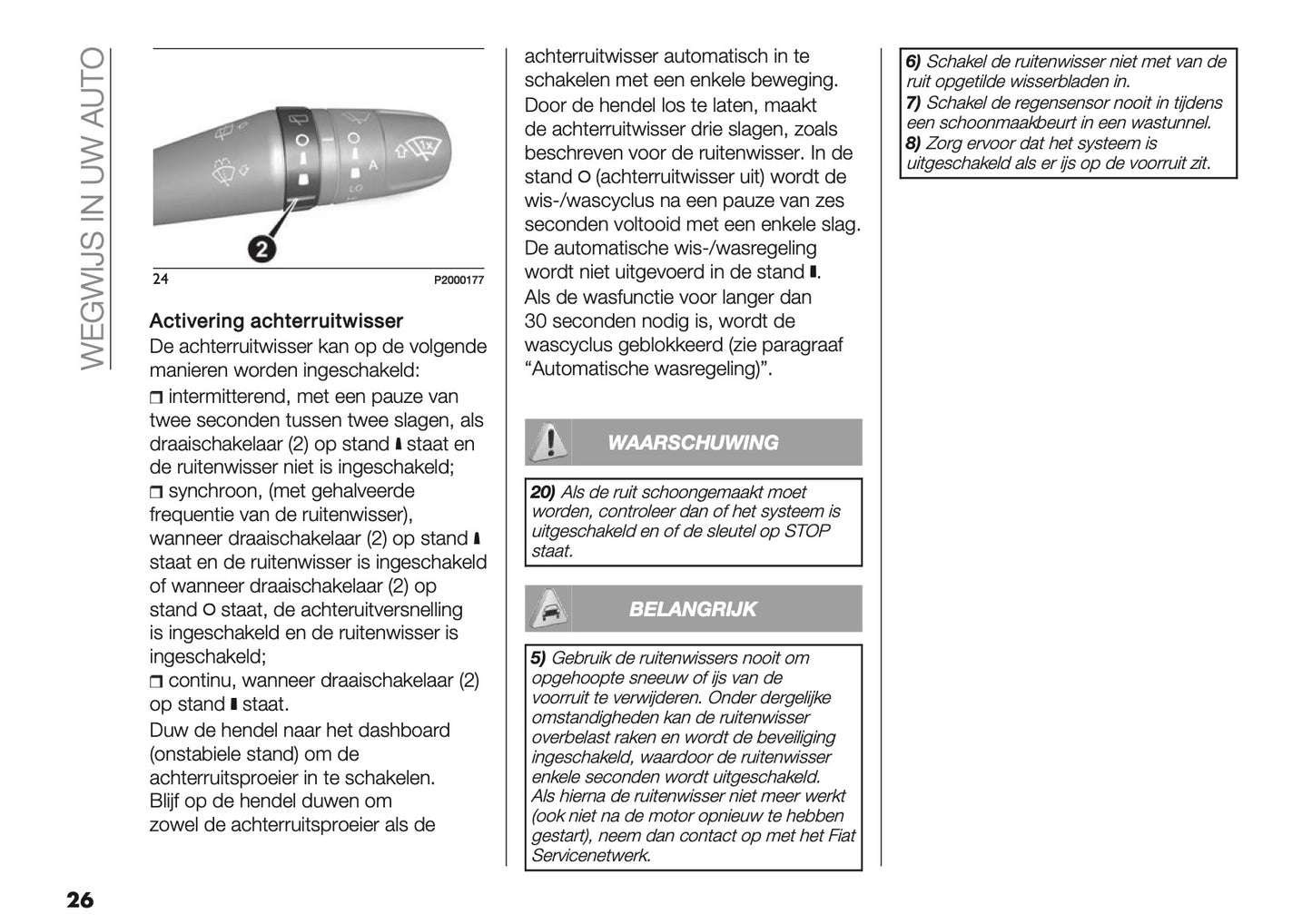 2026 Fiat Panda/Pandina Owner's Manual | Dutch