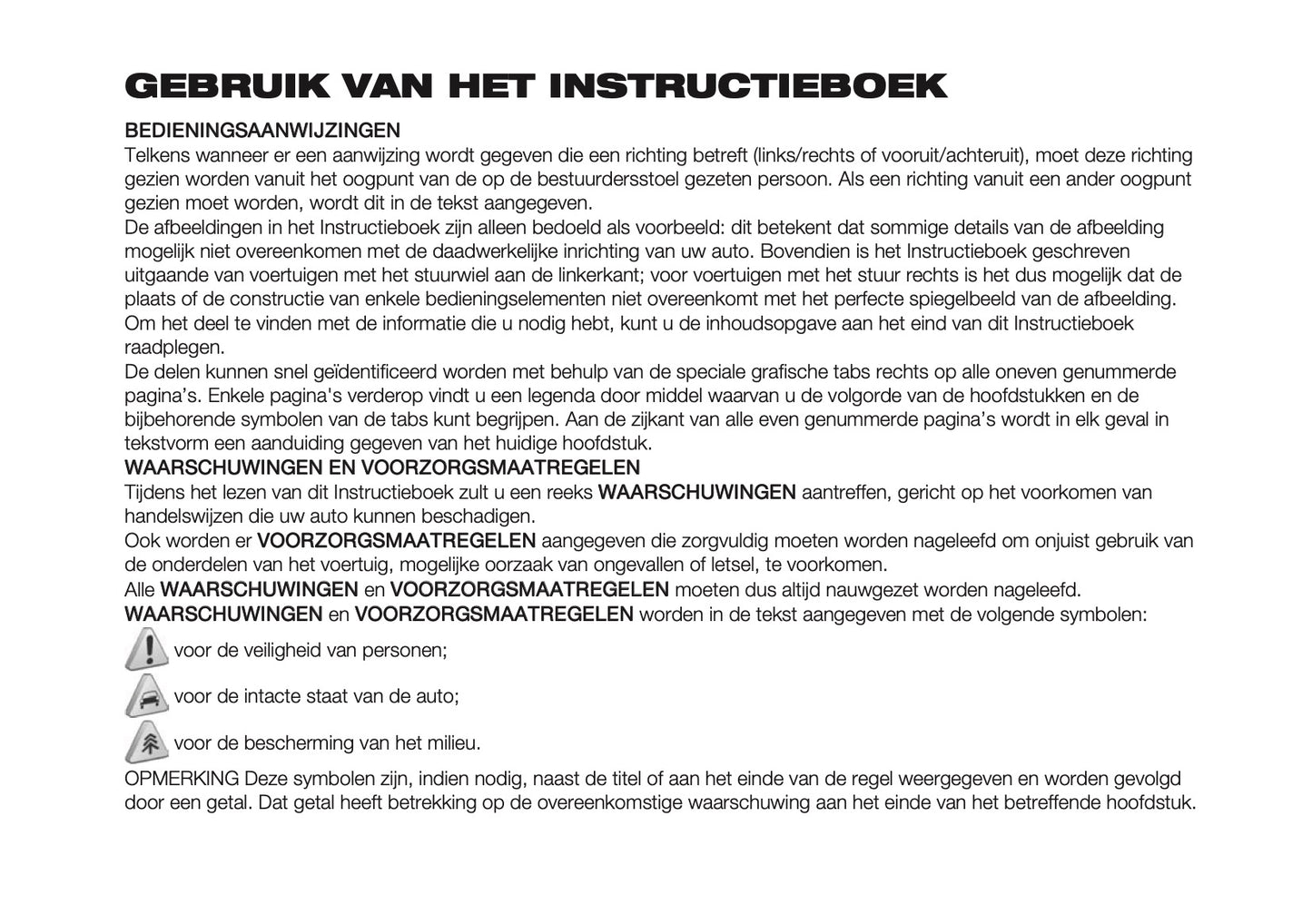 2026 Fiat Panda/Pandina Owner's Manual | Dutch