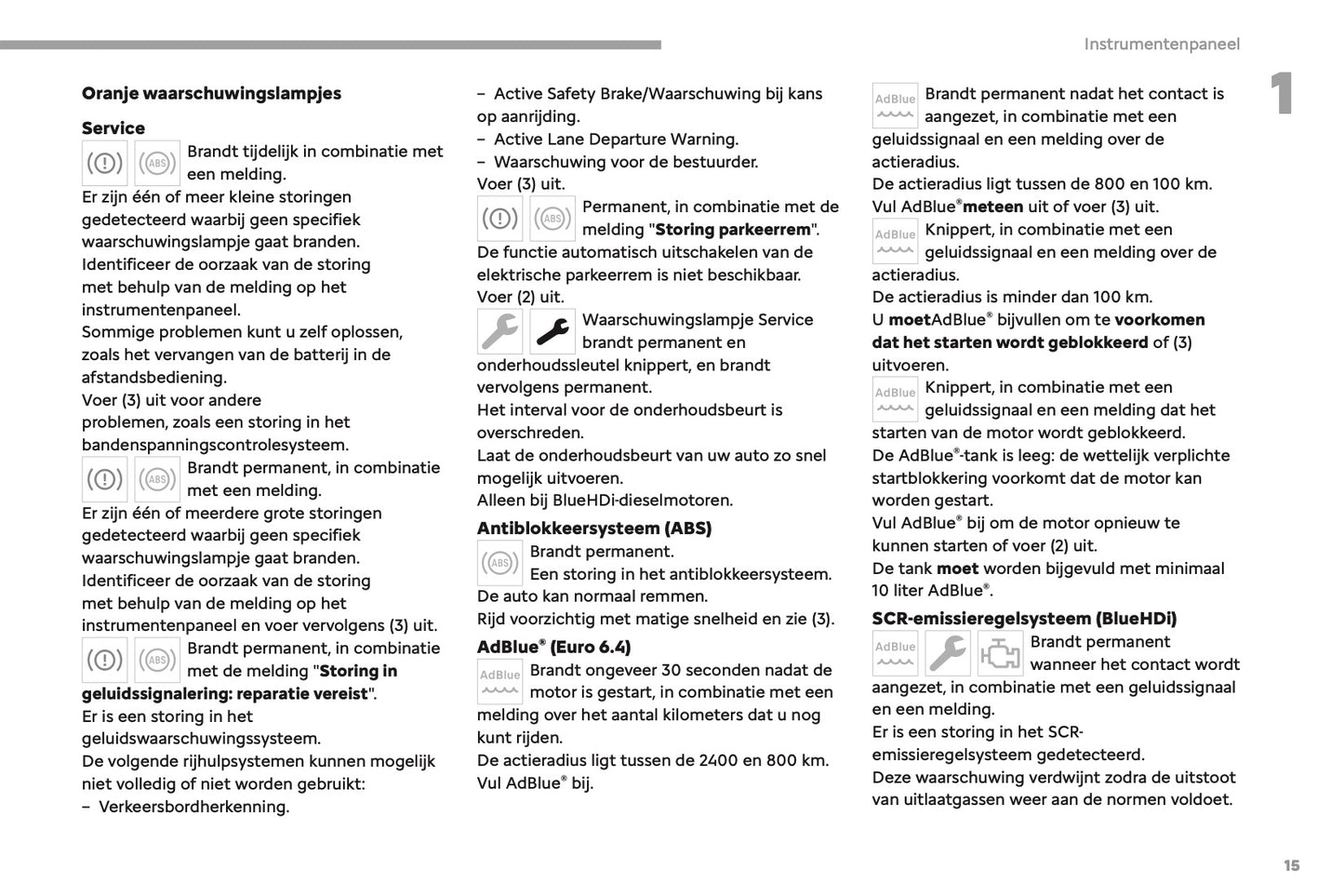 2023-2025 Fiat Scudo/E-Scudo Ulysse/E-Ulysse Owner's Manual | Dutch