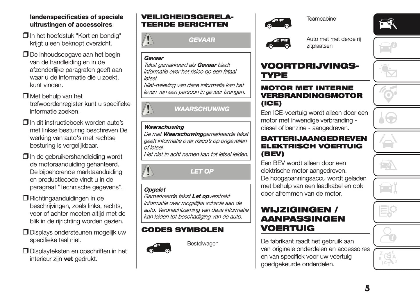 2026 Fiat Scudo/Ulysse Owner's Manual | Dutch