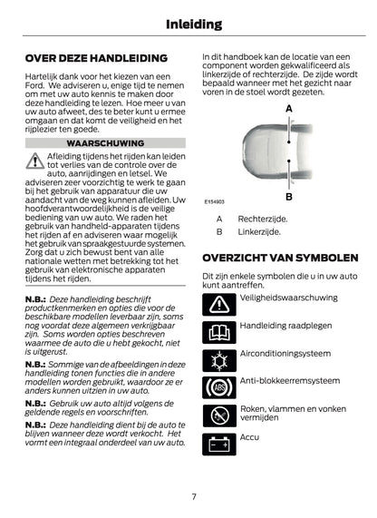 2014-2015 Ford B-Max Owner's Manual | Dutch