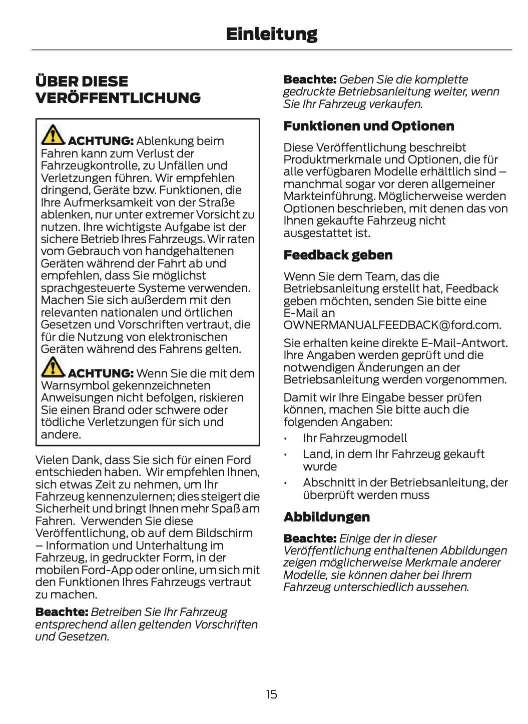 2024-2025 Ford Bronco Owner's Manual | German