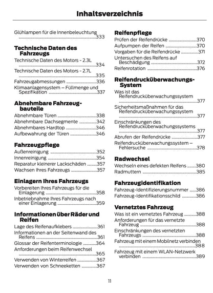 2026 Ford Bronco Owner's Manual | German