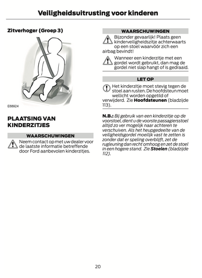 2012-2014 Ford C-Max Owner's Manual | Dutch