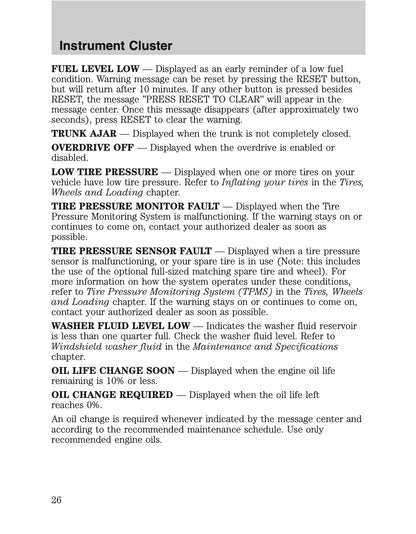 2010 Ford Crown Victoria/Mercury Grand Marquis Owner's Manual | English US