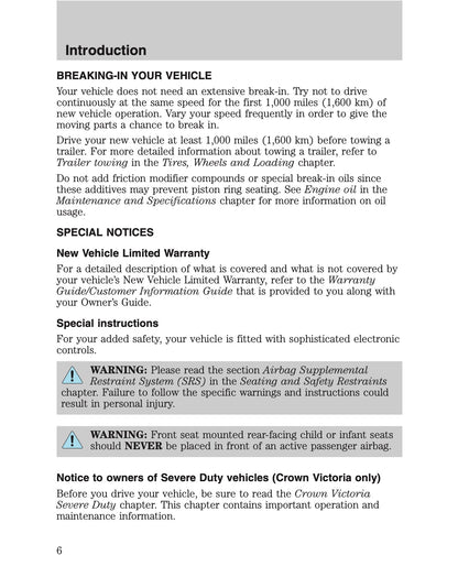 2010 Ford Crown Victoria/Mercury Grand Marquis Owner's Manual | English US