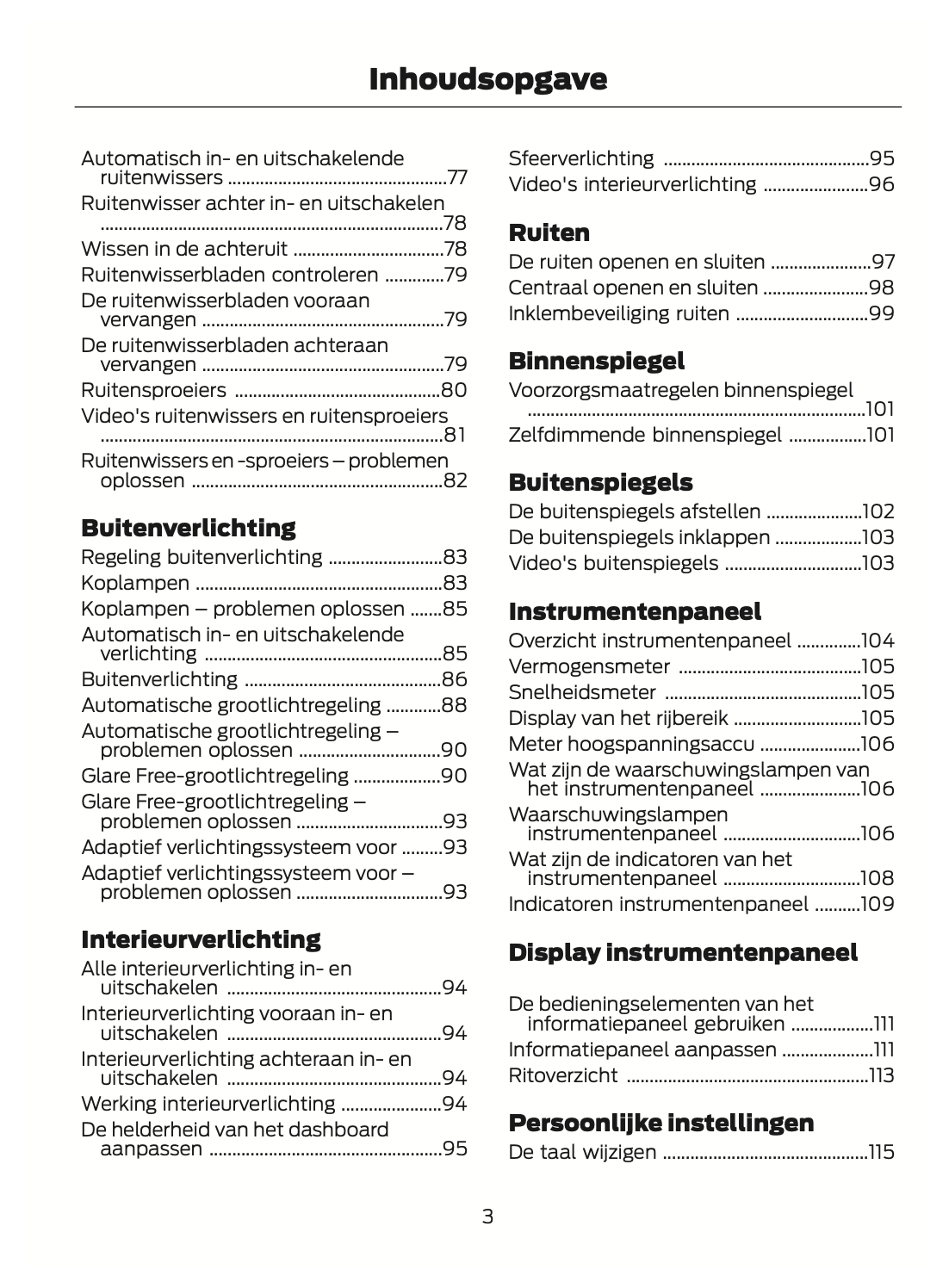 2024 Ford Explorer Owner's Manual | Dutch