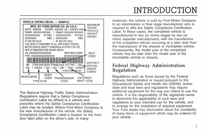 1996 Ford F&B Series Diesel Owner's Manual | English