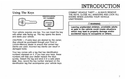 1996 Ford F&B Series Diesel Owner's Manual | English