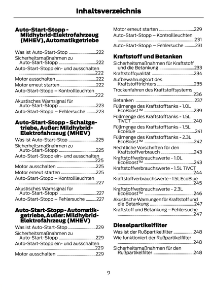 2023-2024 Ford Focus Owner's Manual | German