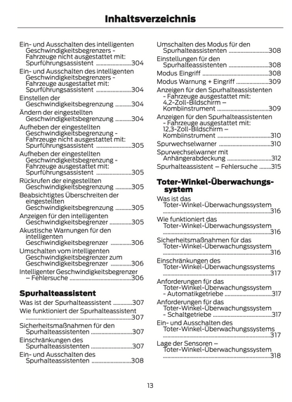 2024 Ford Focus Owner's Manual | German