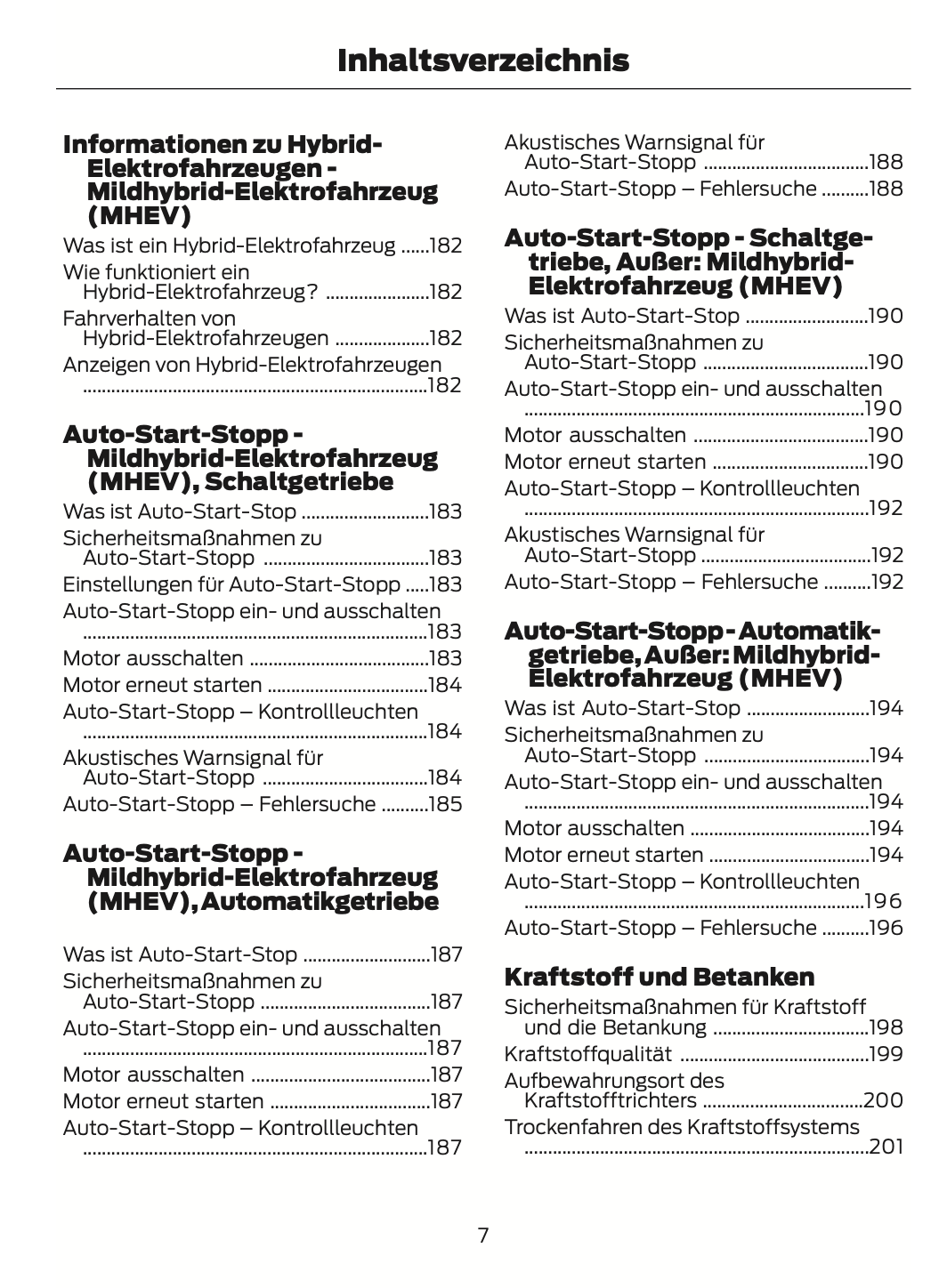 2024 Ford Focus Owner's Manual | German