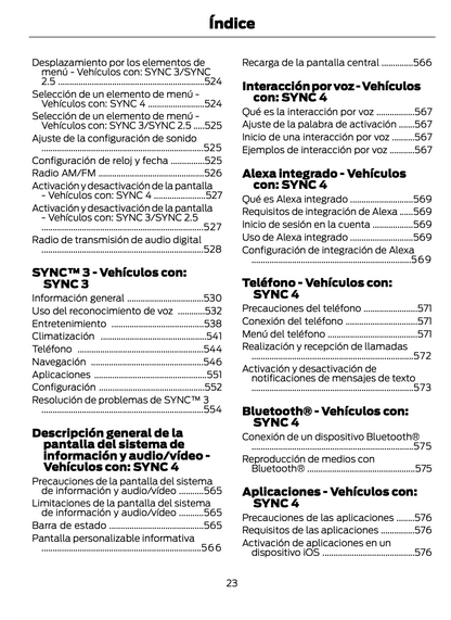 2023-2024 Ford Focus Owner's Manual | Spanish