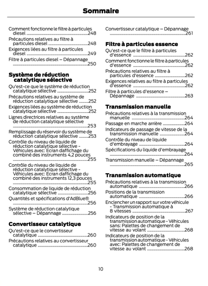 2023-2024 Ford Focus Manuel du propriétaire | Français