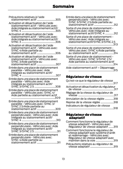 2023-2024 Ford Focus Owner's Manual | French