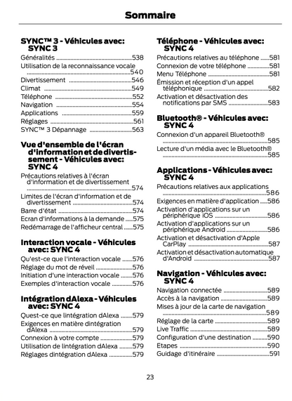 2023-2024 Ford Focus Manuel du propriétaire | Français