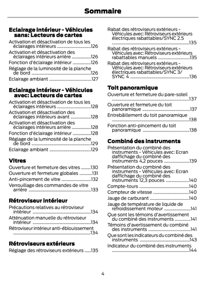 2023-2024 Ford Focus Owner's Manual | French