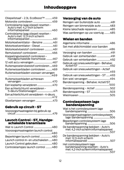 2021 Ford Focus Owner's Manual | Dutch