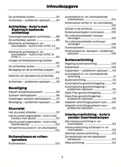 2023-2024 Ford Focus Owner's Manual | Dutch