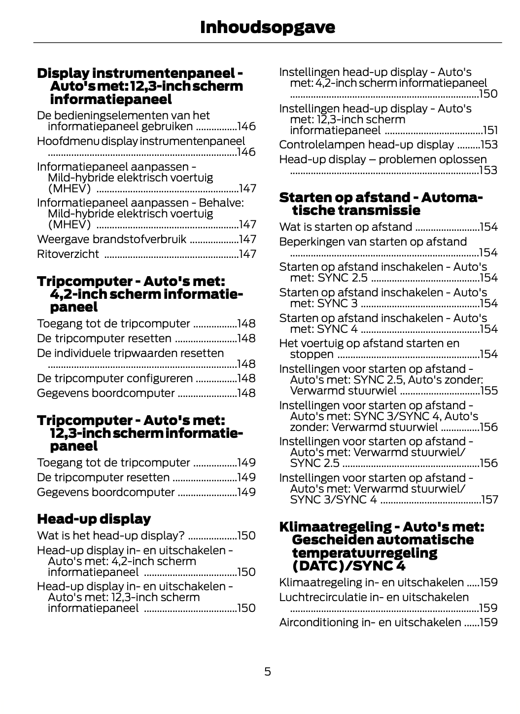 2023-2024 Ford Focus Owner's Manual | Dutch