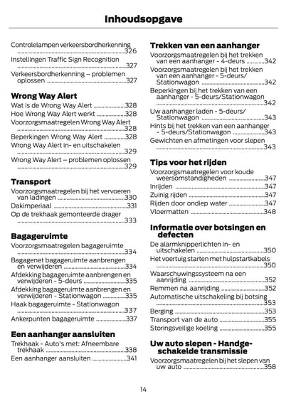 2024-2025 Ford Focus Owner's Manual | Dutch