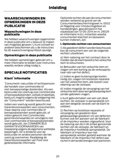 2024-2025 Ford Focus Owner's Manual | Dutch