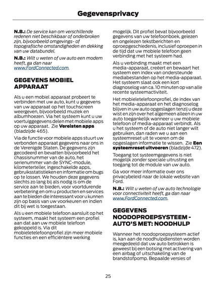 2024-2025 Ford Focus Owner's Manual | Dutch